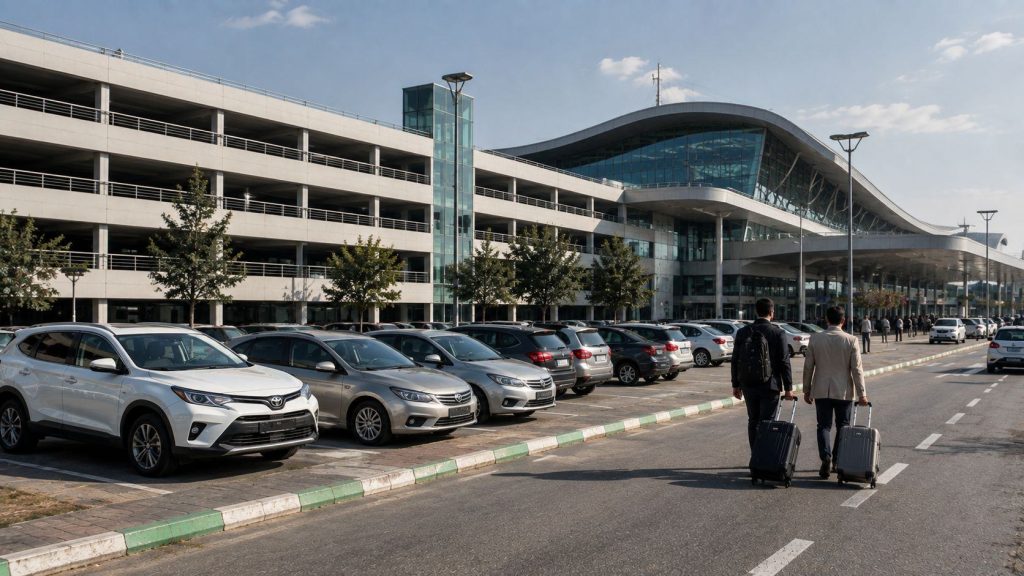 پارکینگ فرودگاه امام خمینی و خودروهای مسافران