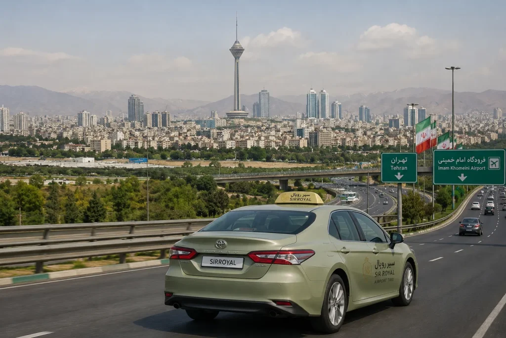 مسیر تاکسی فرودگاه امام خمینی به تهران